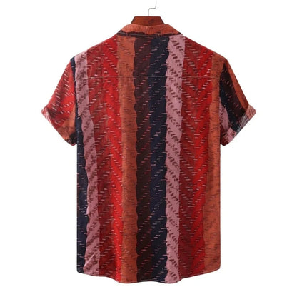 GarbPlanet Shirts Men's Oversize Shirt Man Fashion Tiki Clothing Blouses Social T-shirts Free Shipping Luxury Hawaiian Cotton High Quality