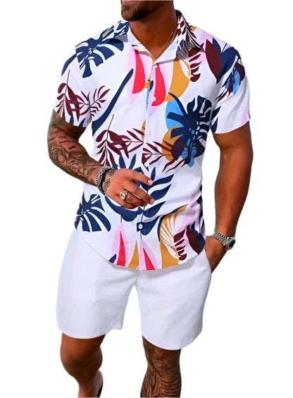 GarbPlanet Six / S Men's Summer Shirt And Shorts Set