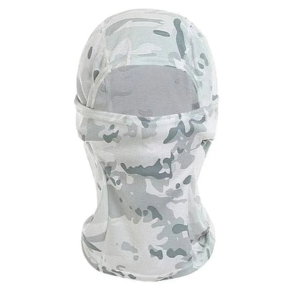 GarbPlanet Snow leopard Outdoor Tactical Balaclava Bicycle Riding Windproof Full Cover Hunting Hiking Head Warm Shield Ski Scarf Camping sun protection