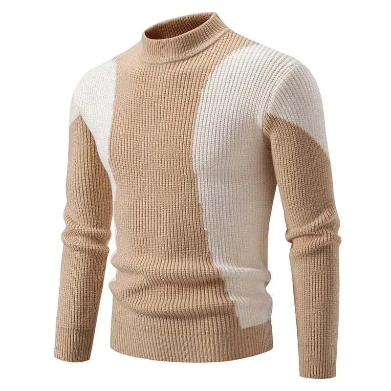 GarbPlanet Ten / S Men's Stylish Geometric Pattern Sweater