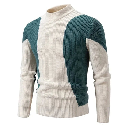 GarbPlanet Thirteen / S Men's Stylish Geometric Pattern Sweater