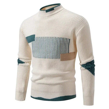 GarbPlanet Twelve / S Men's Stylish Geometric Pattern Sweater