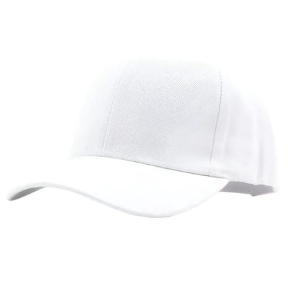 GarbPlanet White Baseball Cap With Adjustable Strap