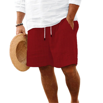 GarbPlanet Wine red / S Men's Summer Casual Shorts