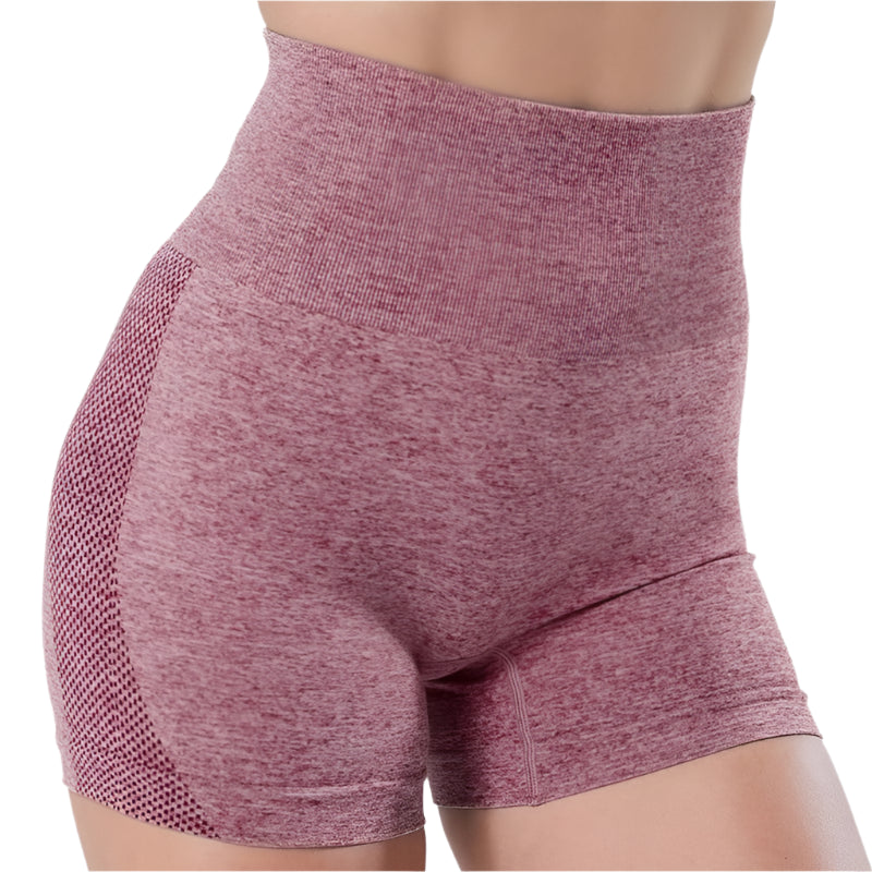 GarbPlanet Wine Red / XL LANTECH Women Yoga Shorts Sports Running Sportswear Fitness Seamless Workout Athletic Exercise Gym Compression High Waist Shorts