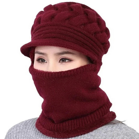 GarbPlanet Winter Beanie And Neck Warmer Set