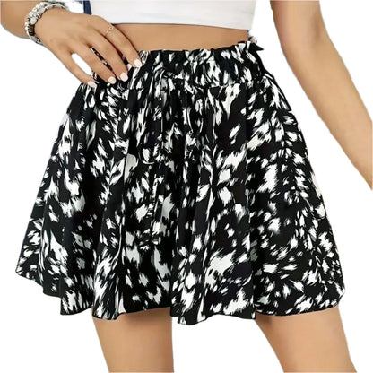 GarbPlanet Women's Casual Ruffle Shorts