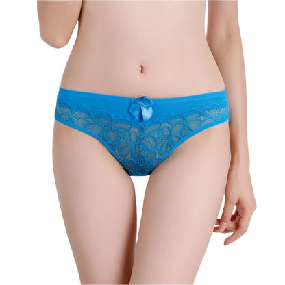 GarbPlanet Women's Cotton Lace Underwear 5 Pieces Per Set