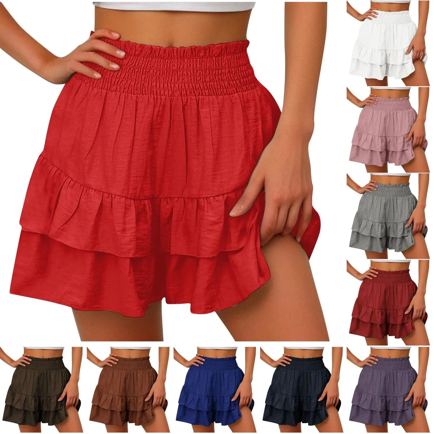 GarbPlanet Women's Ruffles Mini Skirt