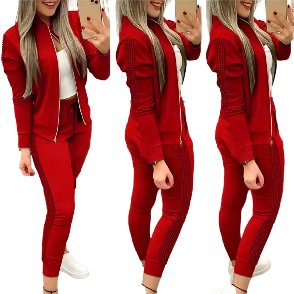 GarbPlanet Women's Sporty Tracksuit Set