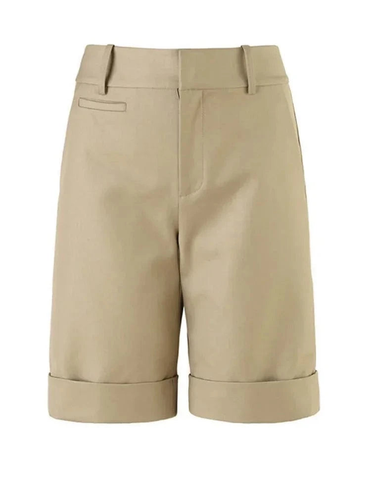 GarbPlanet Women’s Tailored Knee-Length Shorts