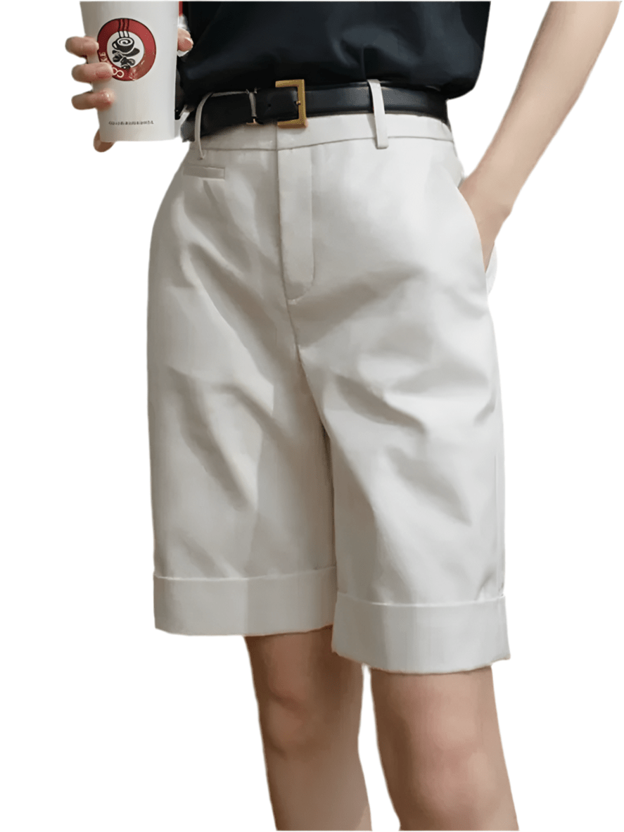 GarbPlanet Women’s Tailored Knee-Length Shorts