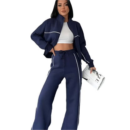 GarbPlanet Women’s Two-Piece Casual Tracksuit Set