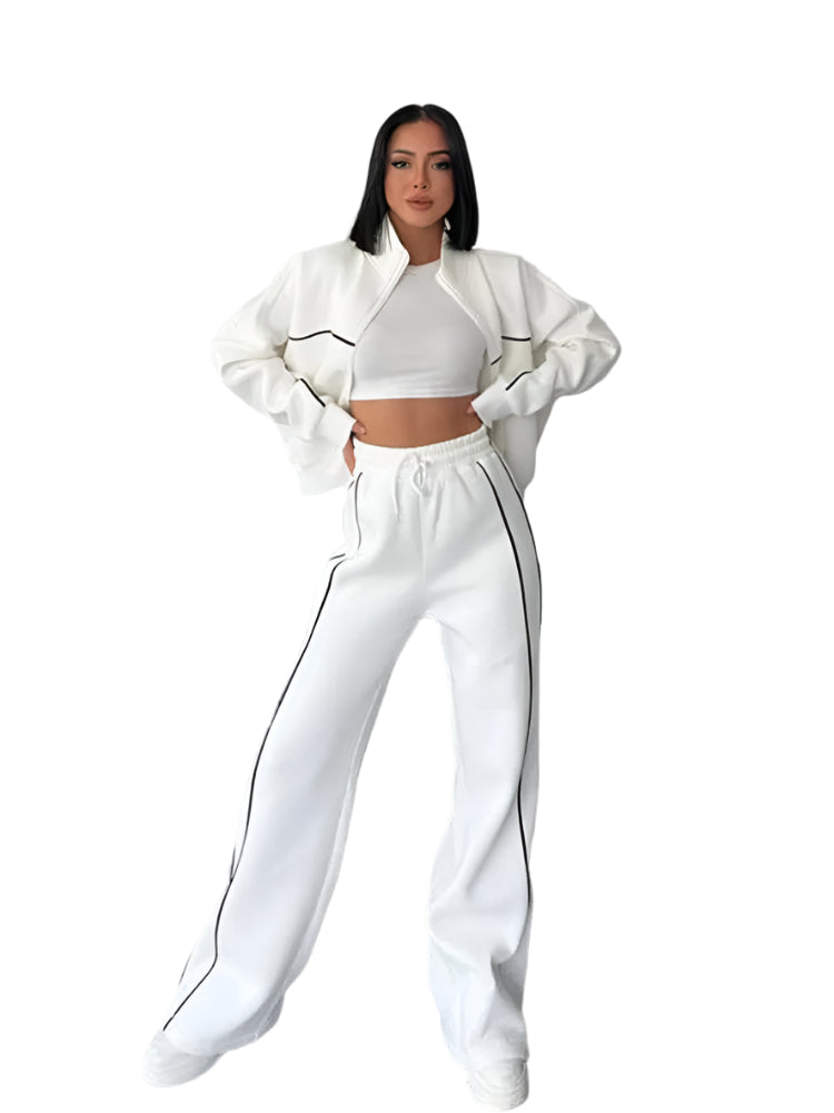 GarbPlanet Women’s Two-Piece Casual Tracksuit Set