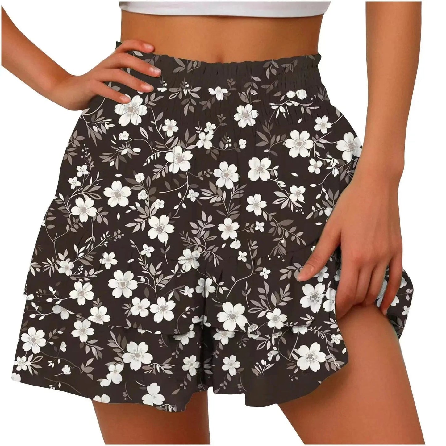 GarbPlanet Women's Wide Leg Shorts