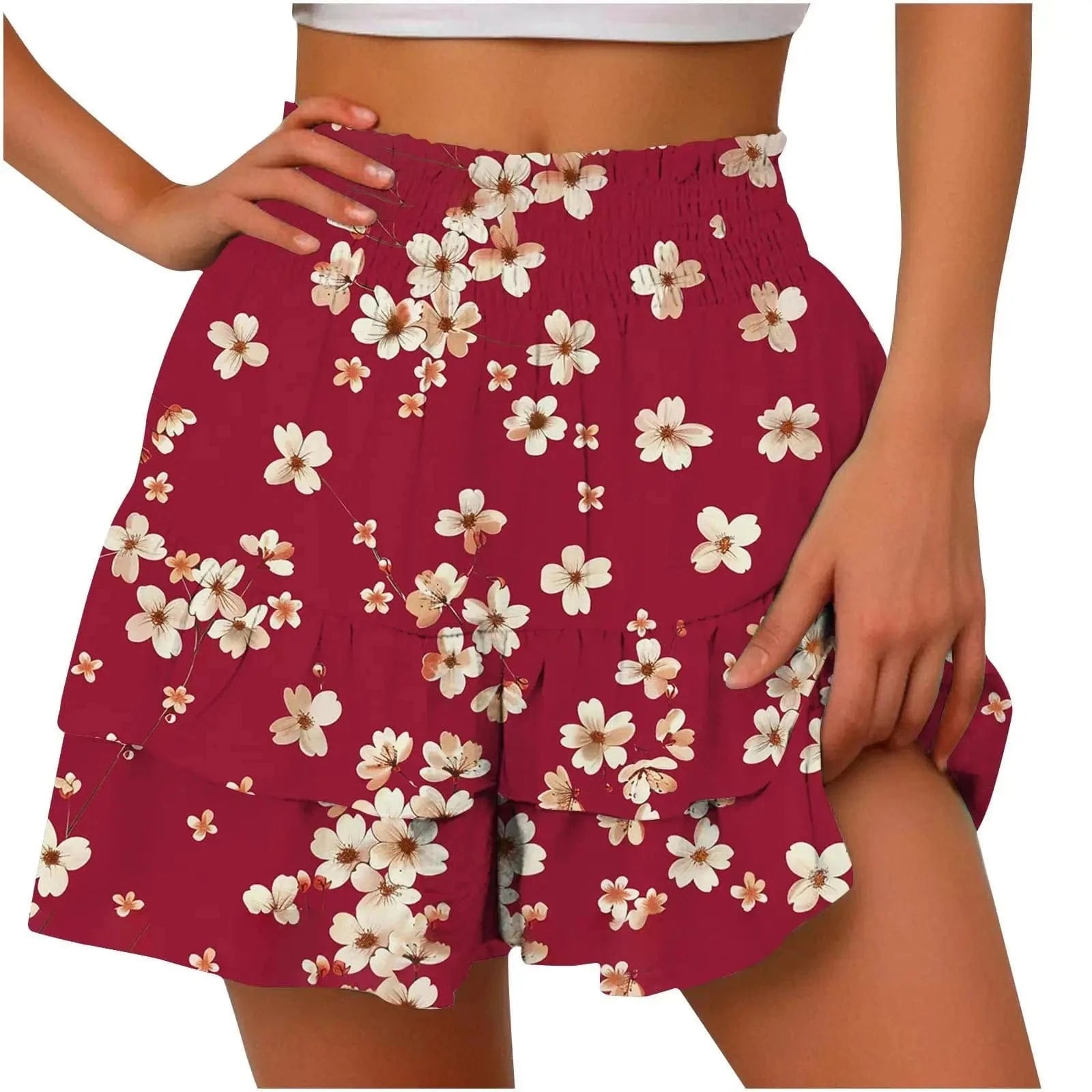 GarbPlanet Women's Wide Leg Shorts